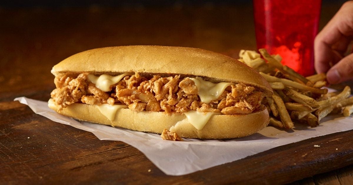 12'' Chicken Cheese Steak Sub w/ Fries