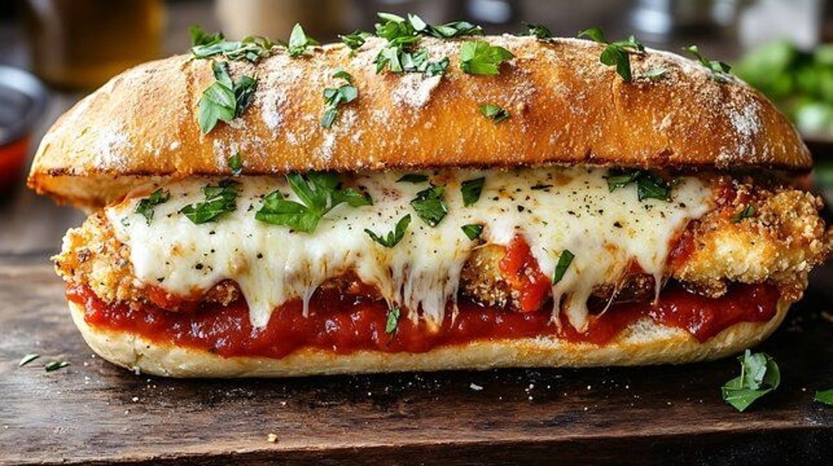 12'' Chicken Parm Sub w/ Fries